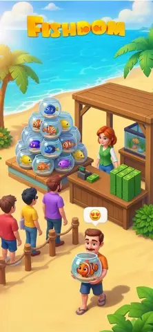 A progress screen between levels